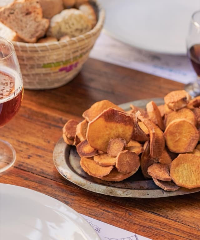 Batatas fritas crocantes