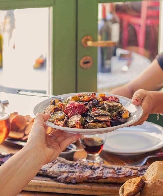 Mix de verduras de estación asadas a la parrilla